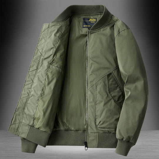 Herren Classic Bomberjacke im Utility-Look mit gesteppter Thermofütterung und Schrägeingrifftaschen Nord Taschen