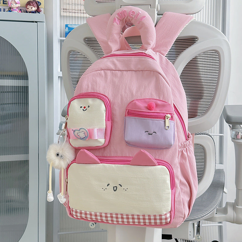 Damen Kinderrucksack mit fröhlichem Tiermotiv und innovativem Fächerdesign Nord Taschen
