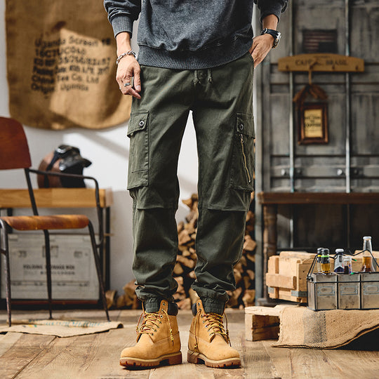 Herren Cargo-Joggerhose mit elastischem Bund und Multifachtaschen Nord Taschen