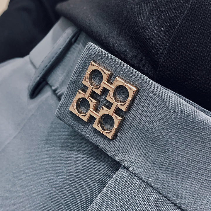 Herren moderne tapered Anzughose mit Bügelfalte, Stretchkomfort und verdecktem Hakenverschluss Nord Taschen