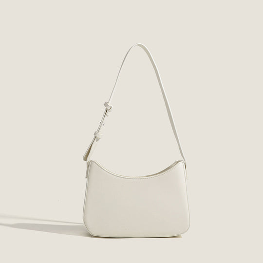 Damen Schultertasche mit geschwungener Silhouette und stylischem Gurt Nord Taschen