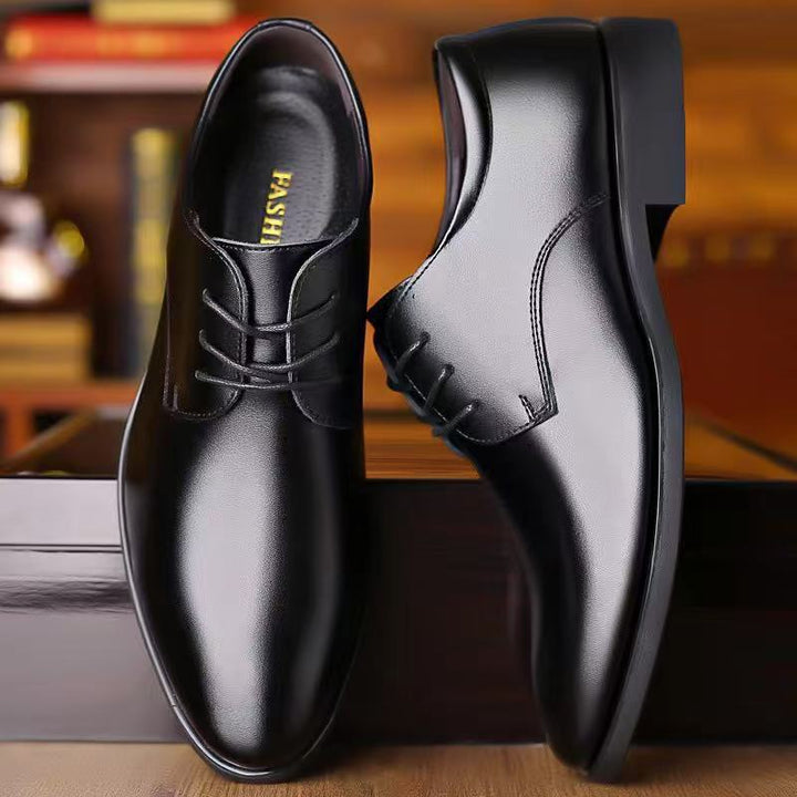 Herren Elegante Lederschnürschuhe mit rutschfester Sohle und komfortablem Innenfutter