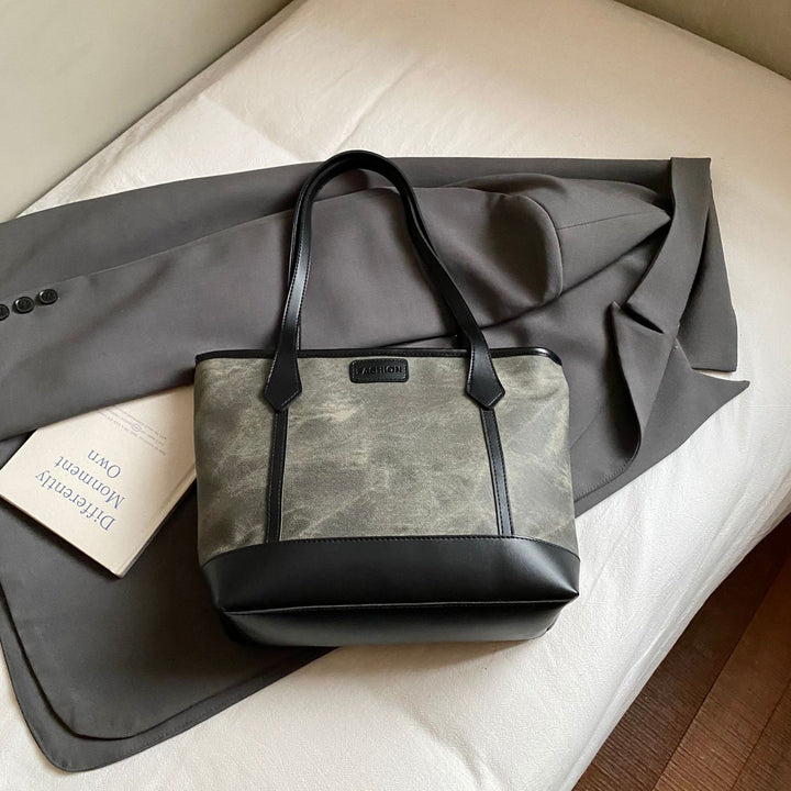 Damen modische Einkaufstasche mit elegantem Farbkontrast und stabilen Griffen Nord Taschen
