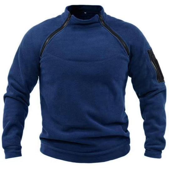 Herren Utility-Sweatshirt mit Schulter-Reißverschlüssen und Ärmeltasche Nord Taschen