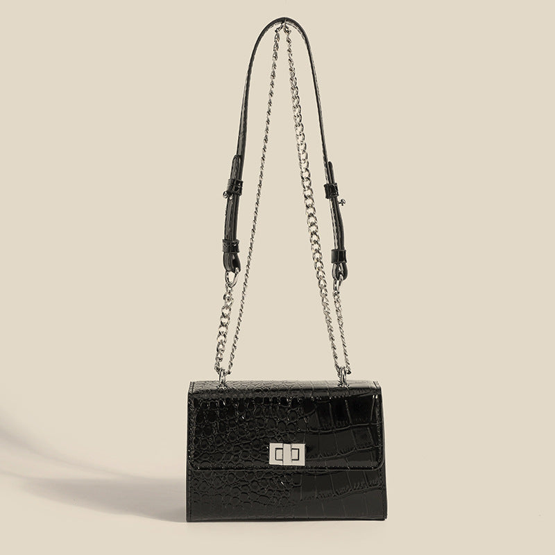 Damen Umhängetasche im eleganten Kroko-Look mit strukturiertem Design Nord Taschen