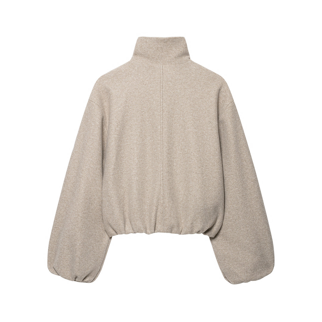 Damen Leichte wattierte Windjacke mit Stehkragen und Polka‑Dot‑Print Nord Taschen