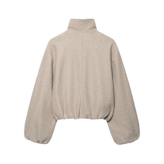 Damen Leichte wattierte Windjacke mit Stehkragen und Polka‑Dot‑Print Nord Taschen