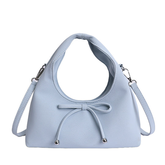 Damen modische Umhängetasche mit kreativem Kordelzug und rundem Griff Nord Taschen