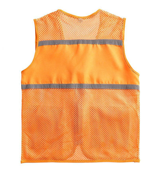 Unisex Sichtbare Utility-Weste mit atmungsaktivem Mesh, Reflektorbändern und großzügigen Fronttaschen Nord Taschen