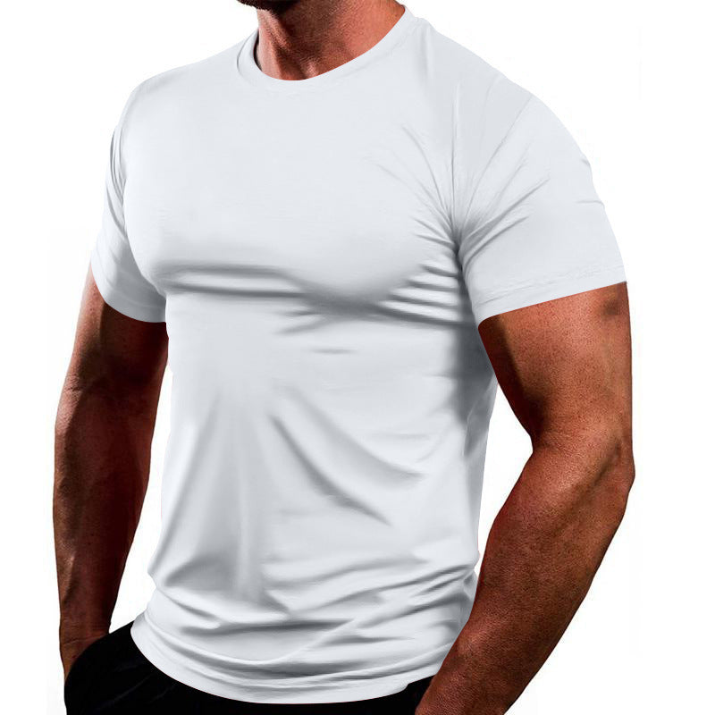 Herren Atmungsaktives Fitness-T-Shirt aus leichtem Stoff mit körperbetontem Schnitt