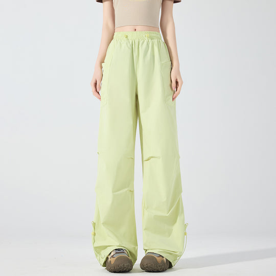 Damen Weite technische Cargo-Hose mit Kordelzugbund, verstellbarem Saum und Multifunktions-Taschen Nord Taschen