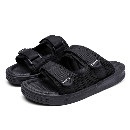 Damen Sportliche Badesandalen mit ergonomischem Klettverschluss und rutschfester Sohle