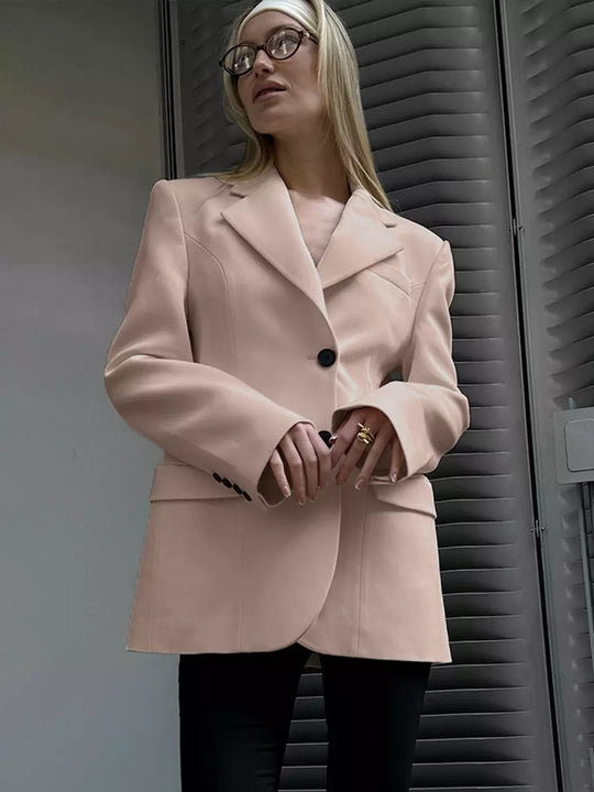 Damen Stilvoller Oversize-Blazer Nord Taschen