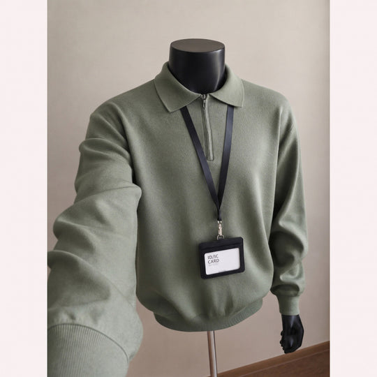 Herren Modischer Pullover mit Stehkragen Nord Taschen