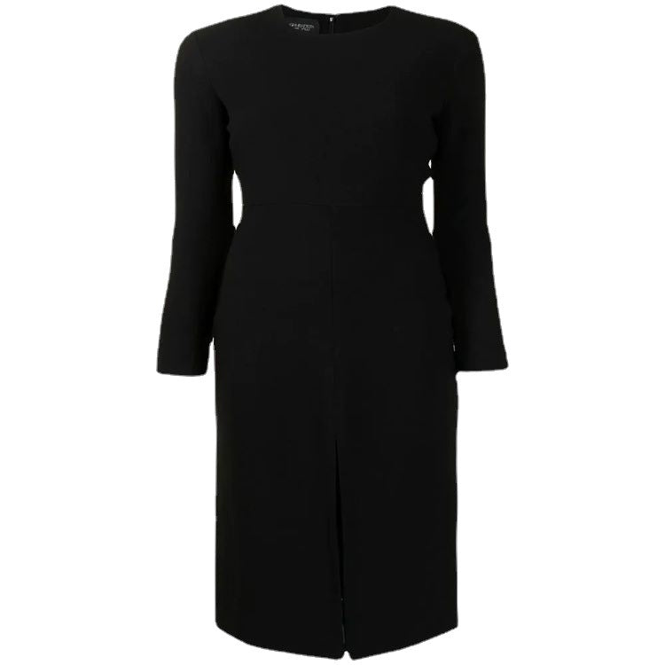 Damen Tailliertes Midikleid mit langem Arm, vorderlichem Schlitz und cleanem Tailoring Nord Taschen