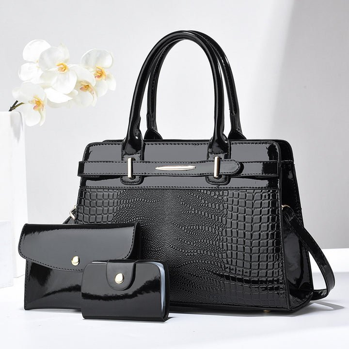 Damen elegante Handtasche mit praktischem Zubehör Nord Taschen
