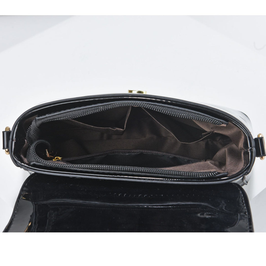 Damen Handtasche im raffinierten Krokodil-Look mit abnehmbarem Schultergurt Nord Taschen