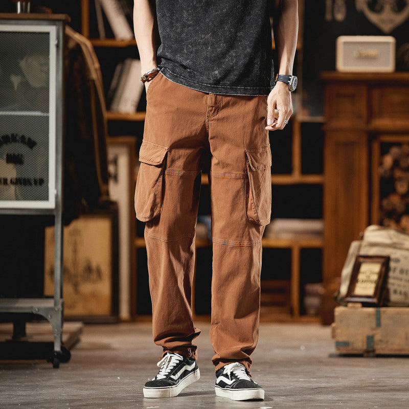 Herren Cargo-Hose im Utility-Look mit Knieabnähern und großen Klappentaschen Nord Taschen