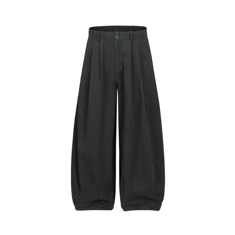 Damen Weite High‑Waist Bundfaltenhose mit ballonförmiger Silhouette Nord Taschen