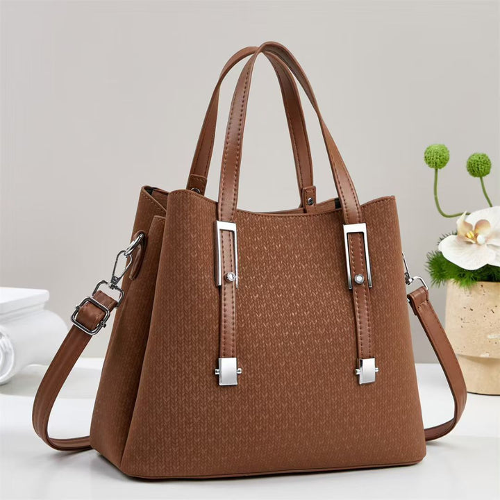 Damen Handtasche mit eleganter Struktur und abnehmbarem Schultergurt Nord Taschen