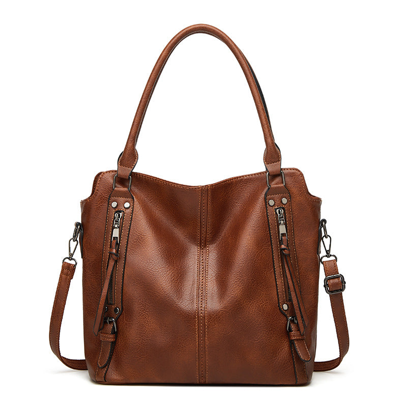 Damen Shopper-Tasche mit geräumigen Innenfächern und stilvollem Kunstleder Nord Taschen