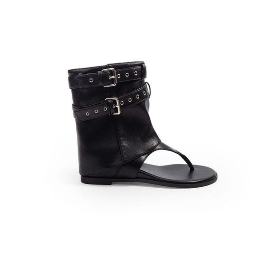 Damen offene Sandalen mit modischen Schnallen