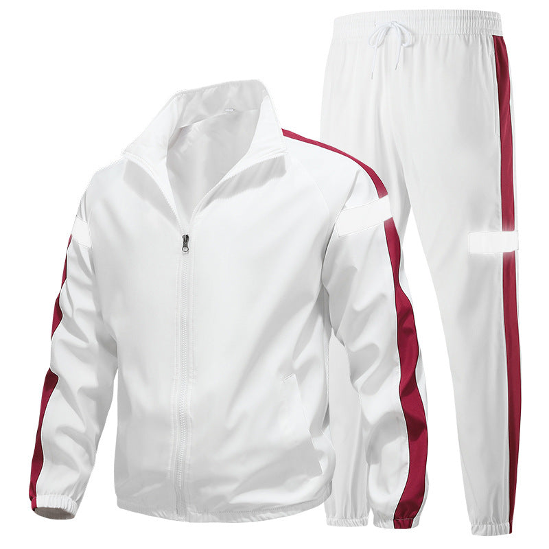 Herren Sportliches Trainingsanzug-Set mit Reißverschlussjacke, Jogginghose und reflektierenden Einsätzen Nord Taschen