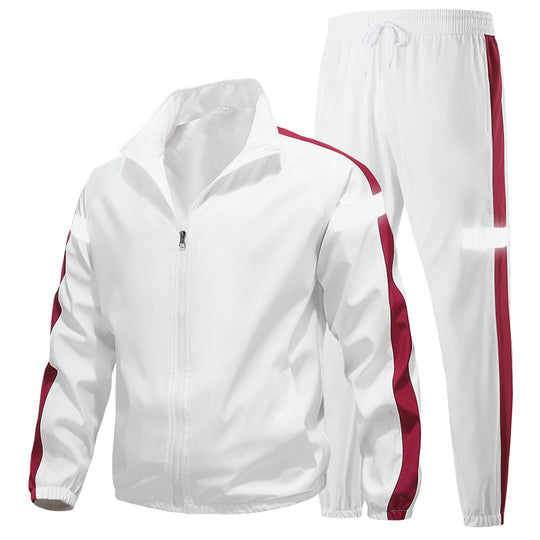 Herren Sportliches Trainingsanzug-Set mit Reißverschlussjacke, Jogginghose und reflektierenden Einsätzen Nord Taschen