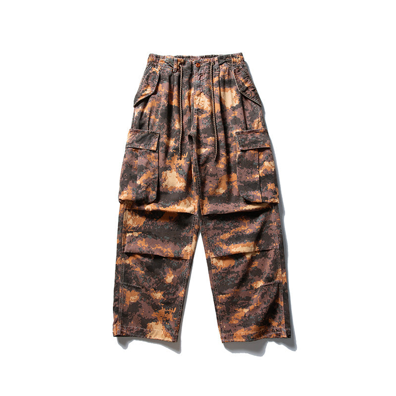 Herren Cargo-Overshirt im Utility-Stil mit Camouflage-Print und Mehrfachtaschen Nord Taschen