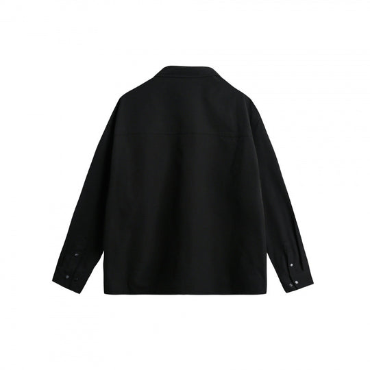 Unisex Oversize Hemdjacke mit Pattentaschen, Druckknopfblende und Karabiner-Detail Nord Taschen