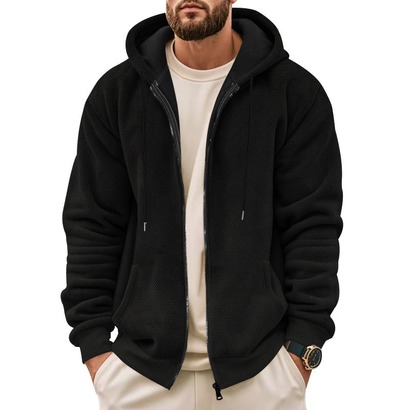 Herren Sportliche Kapuzenjacke mit innovativer Struktur