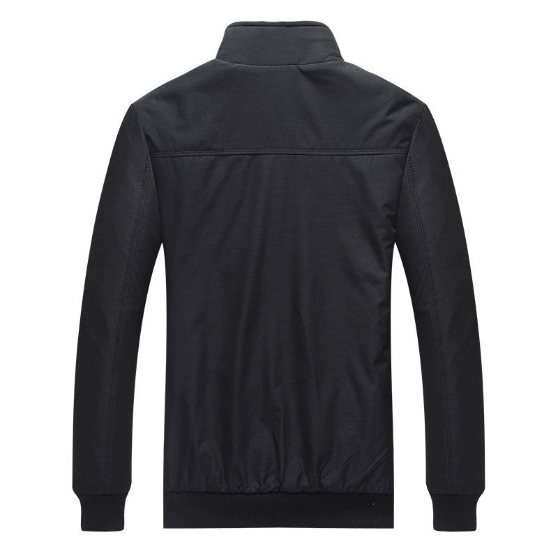 Herren leichter Zip-Blouson aus Funktionsmix mit Stehkragen und kariertem Innenfutter Nord Taschen