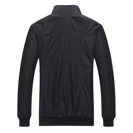 Herren leichter Zip-Blouson aus Funktionsmix mit Stehkragen und kariertem Innenfutter Nord Taschen