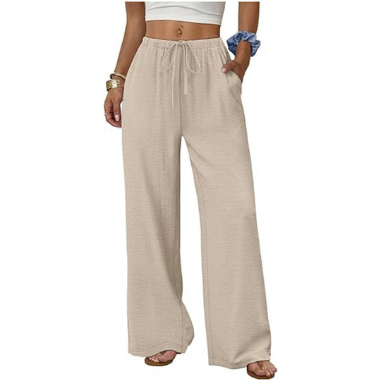 Damen Weite Loungewear-Hose mit Tunnelzug Nord Taschen