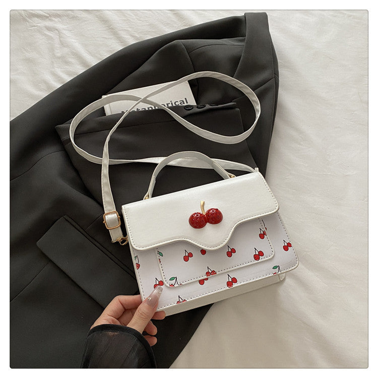 Damen verspielte Umhängetasche mit elegantem Kirschenmotiv Nord Taschen
