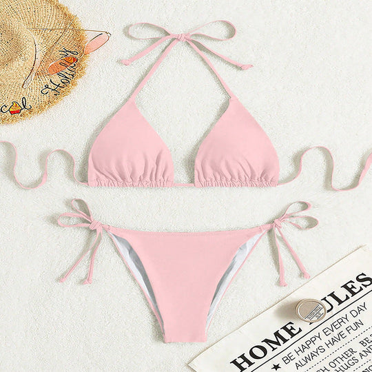 Damen Triangel-Bikini mit verstellbaren BindNord Taschenändern und elegantem Schnitt