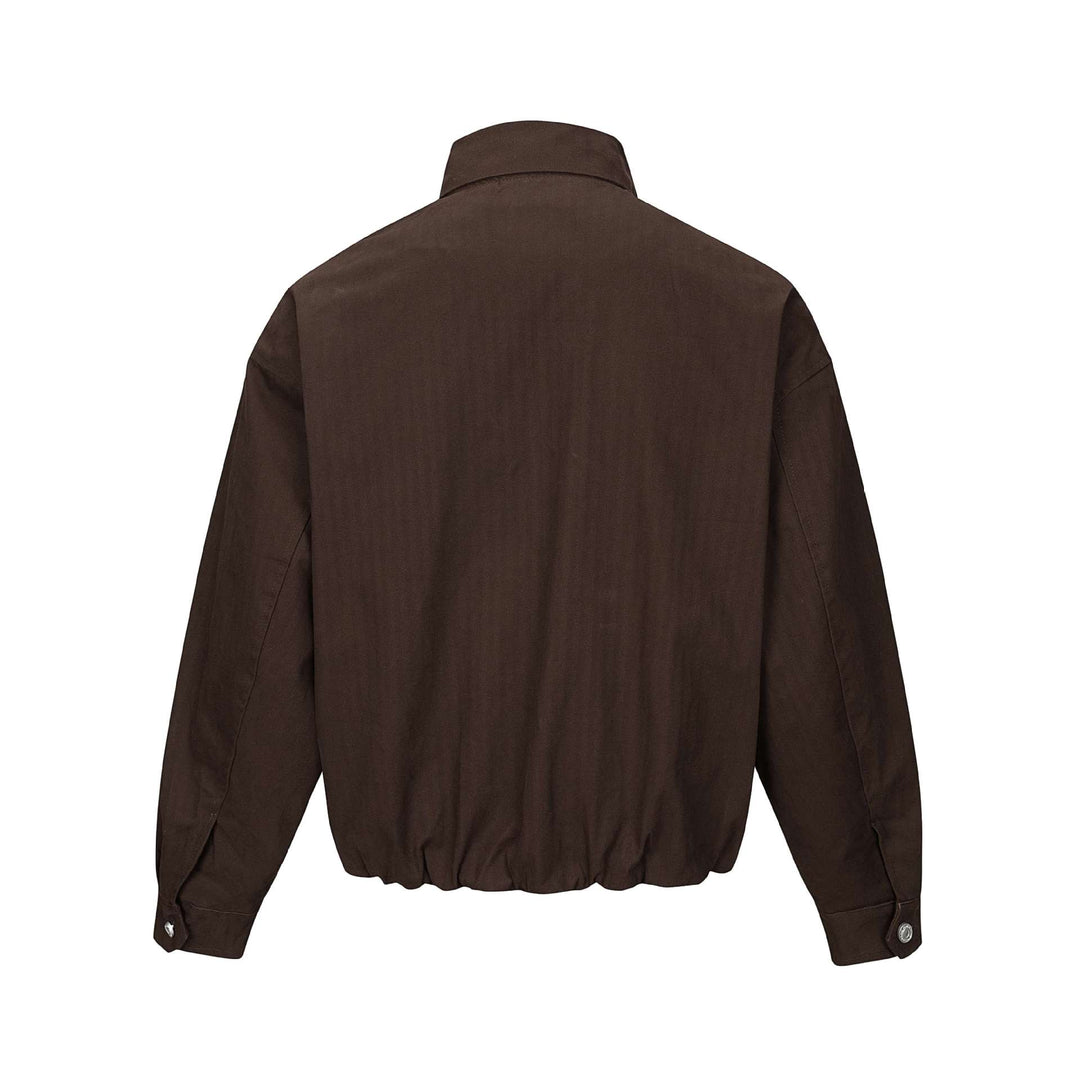 Herren Kurz geschnittener Canvas‑Blouson mit hohem Stehkragen und Druckknopfleiste Nord Taschen