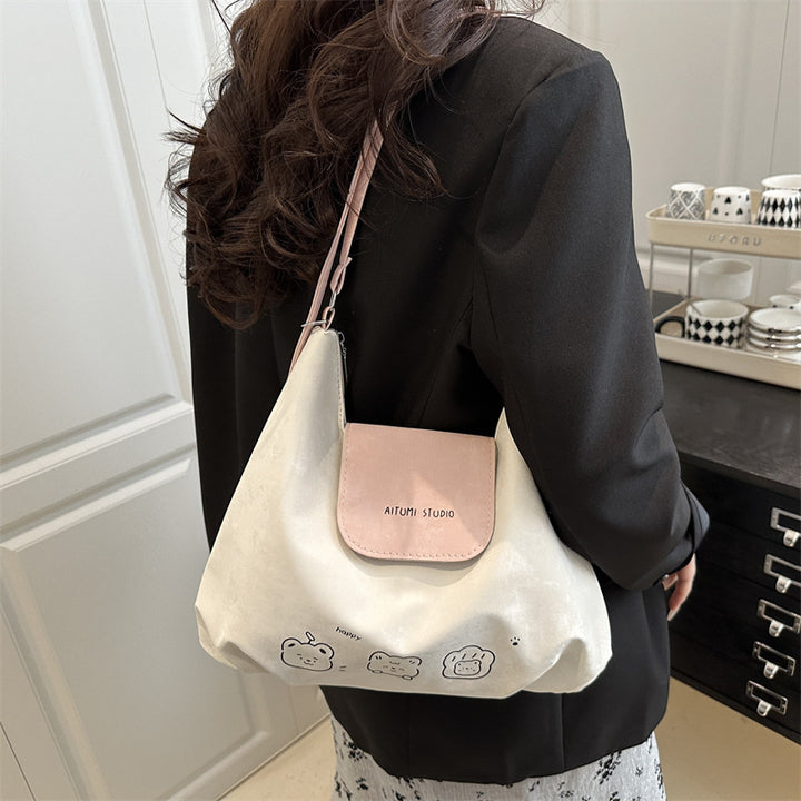 Damen modische Umhängetasche aus elegantem, samtigem Material Nord Taschen