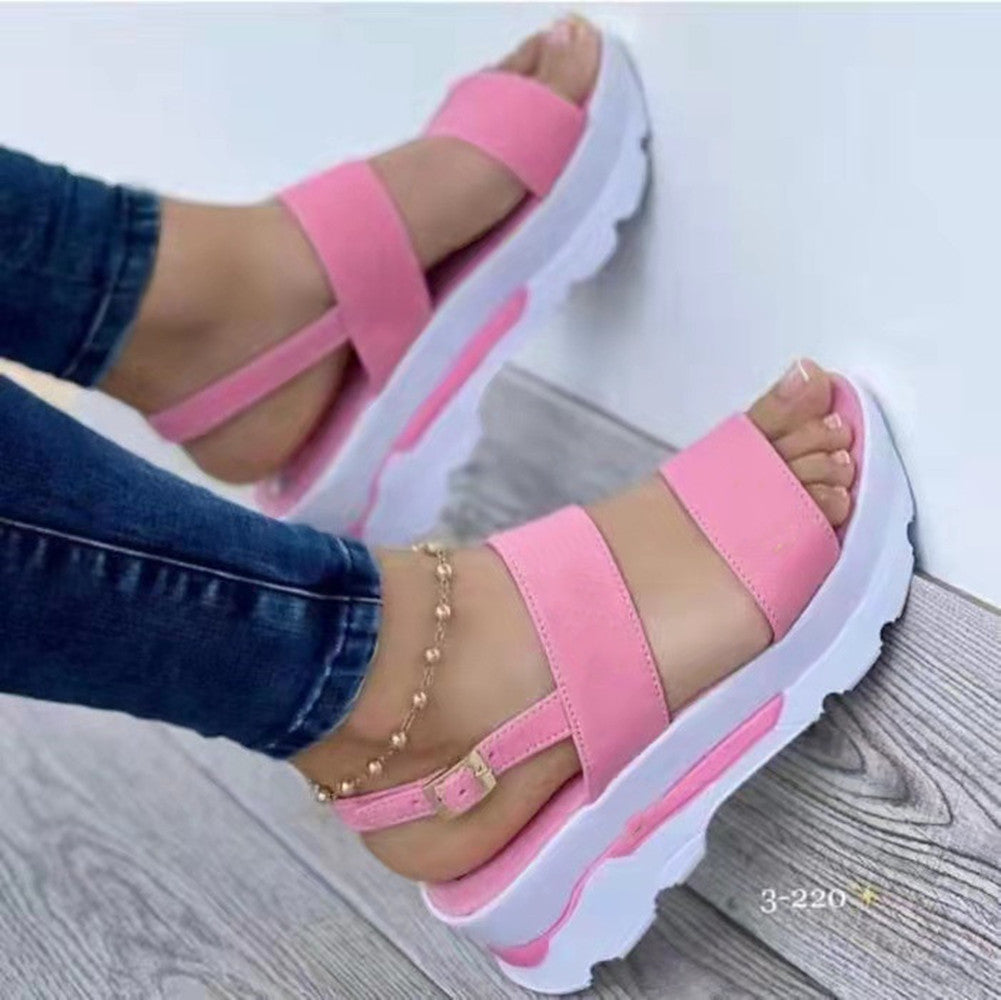 Damen Wedge-Sandalen mit komfortablem Fußbett und verstellbarem Riemendesign Nord Taschen
