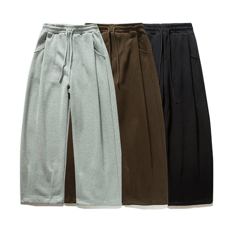 Unisex Weite Jogginghose mit Bundfalten, Elastischem Tunnelzug und Seitentaschen Nord Taschen