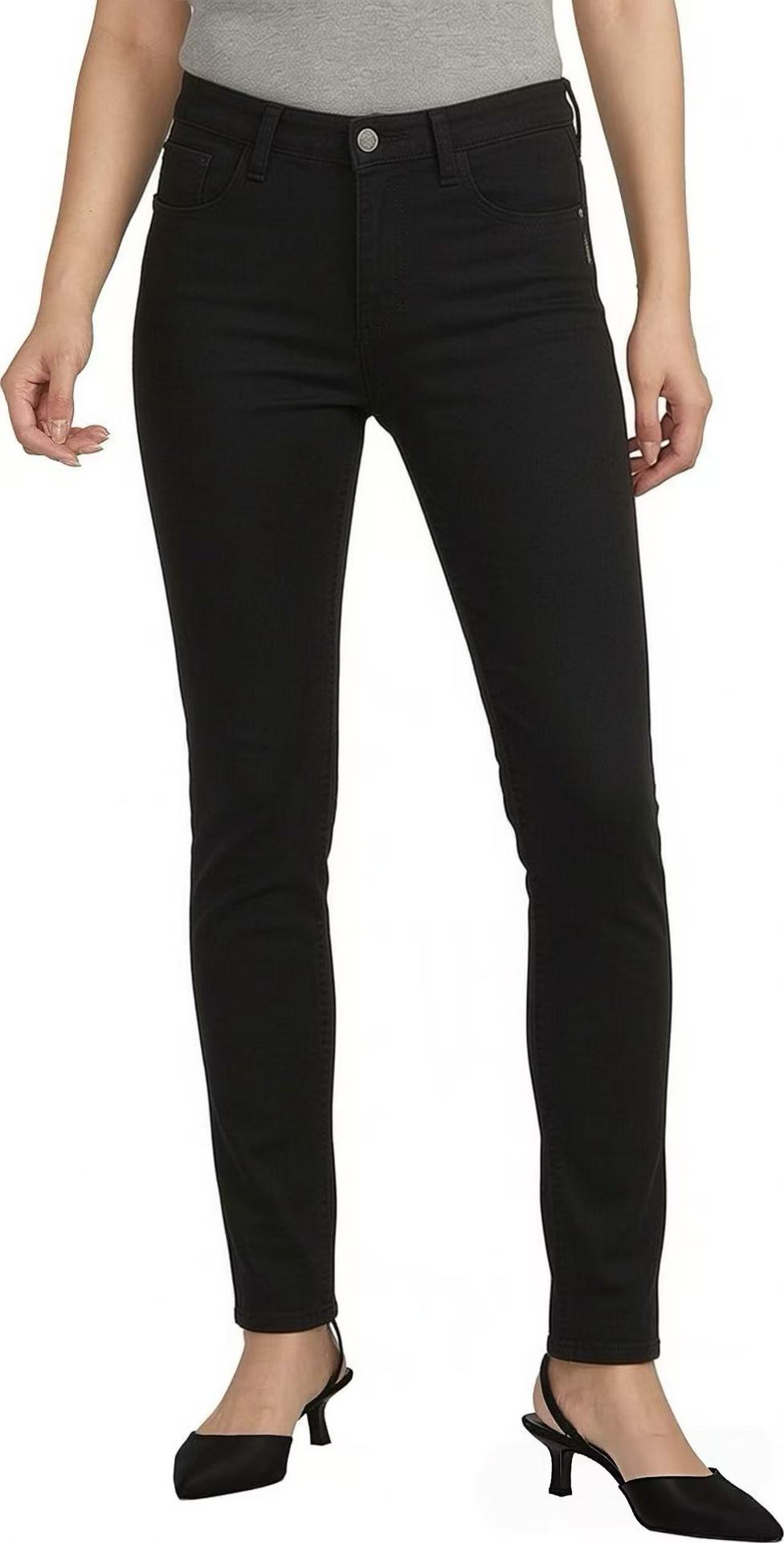 Damen hochgeschnittene Skinny-Jeans mit figurformendem Stretch und knöchellanger Passform Nord Taschen