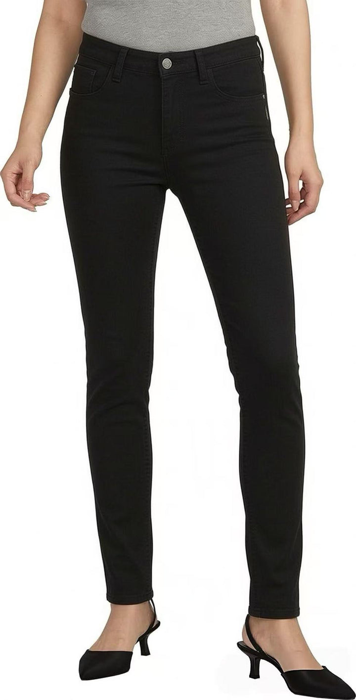 Damen hochgeschnittene Skinny-Jeans mit figurformendem Stretch und knöchellanger Passform Nord Taschen