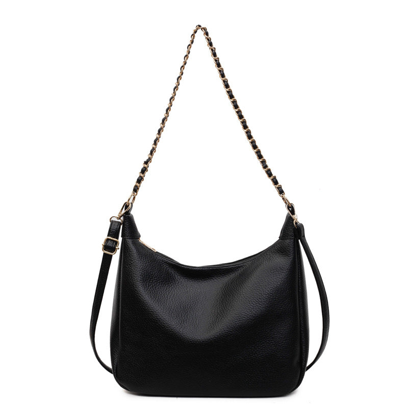 Damen Hobo Tasche mit kunstvoll geflochtenem Schulterriemen Nord Taschen