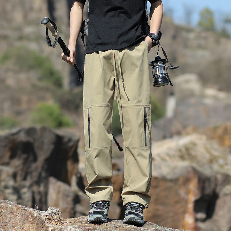 Herren Technische Outdoor- und Wanderhose mit Reißverschlusstaschen und verstellbarer Taille Nord Taschen