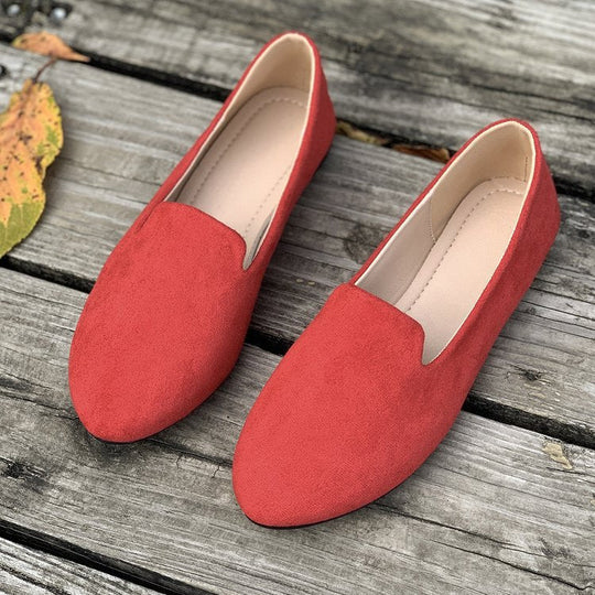 Damen Mokassins mit eleganter Schnittform aus hochwertigem Wildleder