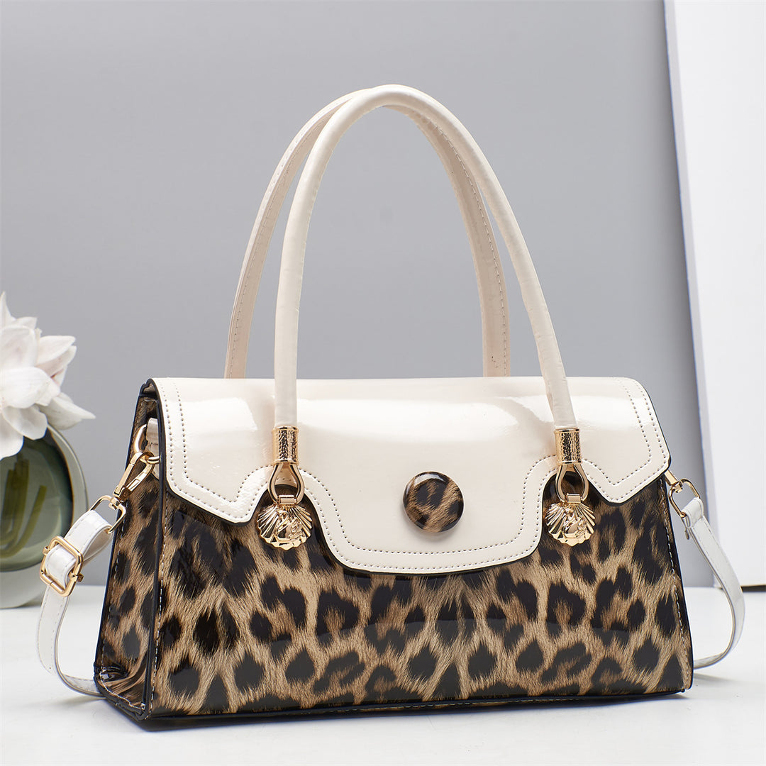 Damen elegante Handtasche im modernen Leo-Design Nord Taschen