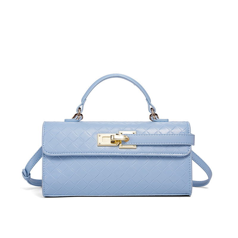 Damen Umhängetasche mit kunstvollem geflochtenem Design und goldenen Akzenten Nord Taschen
