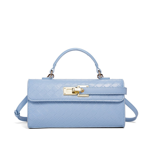 Damen Umhängetasche mit kunstvollem geflochtenem Design und goldenen Akzenten Nord Taschen