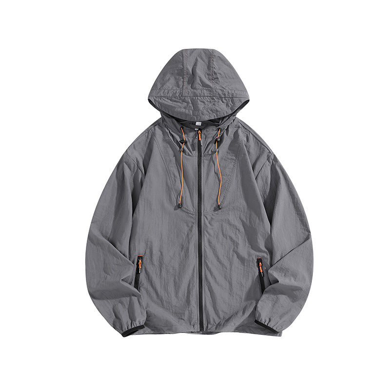 Herren Leichte Outdoorjacke mit Kapuze und praktischen Reißverschlusstaschen Nord Taschen