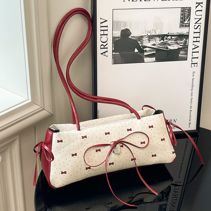 Damen Handtasche mit verschnörkeltem Schleifen-Design Nord Taschen